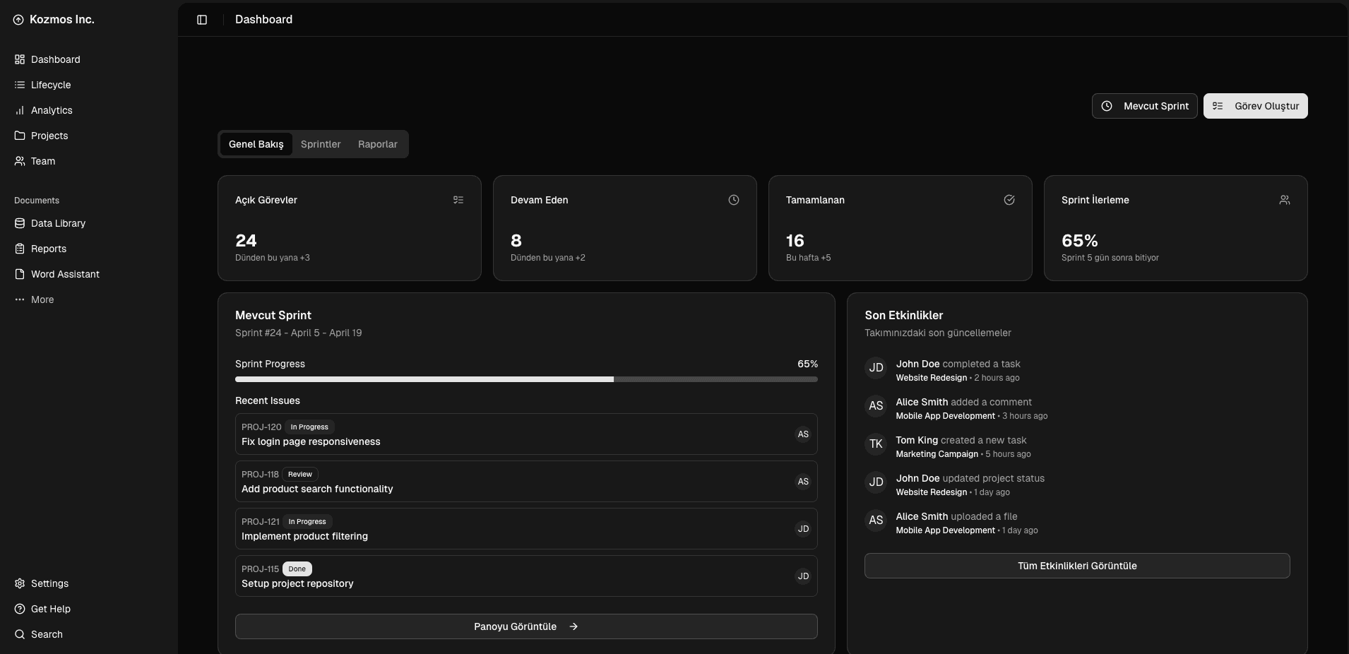 project-managment-dashboard